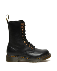 1490 Rose Gold Hardware Leather Mid Calf Boots