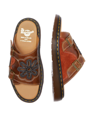 Dayne Made in England Leather & Suede Applique Slides