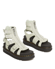 Olson Tumbled Nubuck Leather Gladiator Zip Sandals