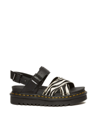 Voss II Hair-On Zebra Print Sandals