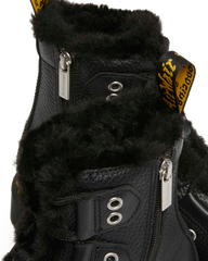 1460 Faux Fur Lined Leather Lace Up Boots