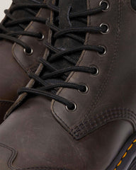 Zebzag 8 Ties Burnish Waxy Lace Up Boots