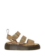 Gryphon Tumbled Nubuck Leather Platform Sandals