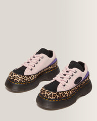 Buzz 5-Eye Leopard and Suede Shoes