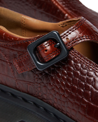 Rejena Mary Jane Croc Emboss Leather Shoes