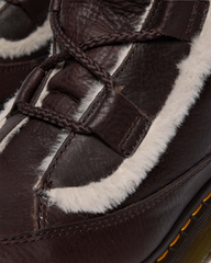 Buzz Lace Up Faux Fur Lined Grizzly Leather Boots