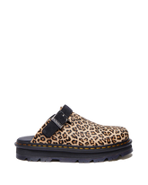 Zebzag Leopard Casual Slingback Platform Mules