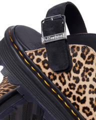 Zebzag Leopard Casual Slingback Platform Mules