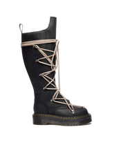 1B60 Rick Owens Pentalace Leather Platform Boots