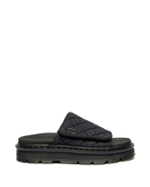Zebzag Quilted Canvas Platform Slides
