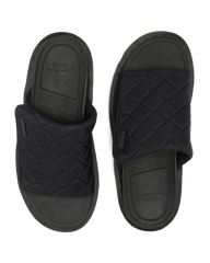 Zebzag Quilted Canvas Platform Slides