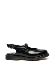 Madaline Mary Jane Smooth Leather Sling Back Shoes