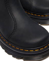 Zebzag Rigger Slip On Leather Boots