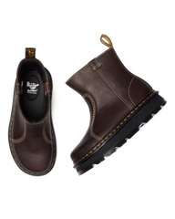 Zebzag Rigger Slip On Leather Boots