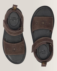Junior Marlowe Flower Nubuck Strap Sandals