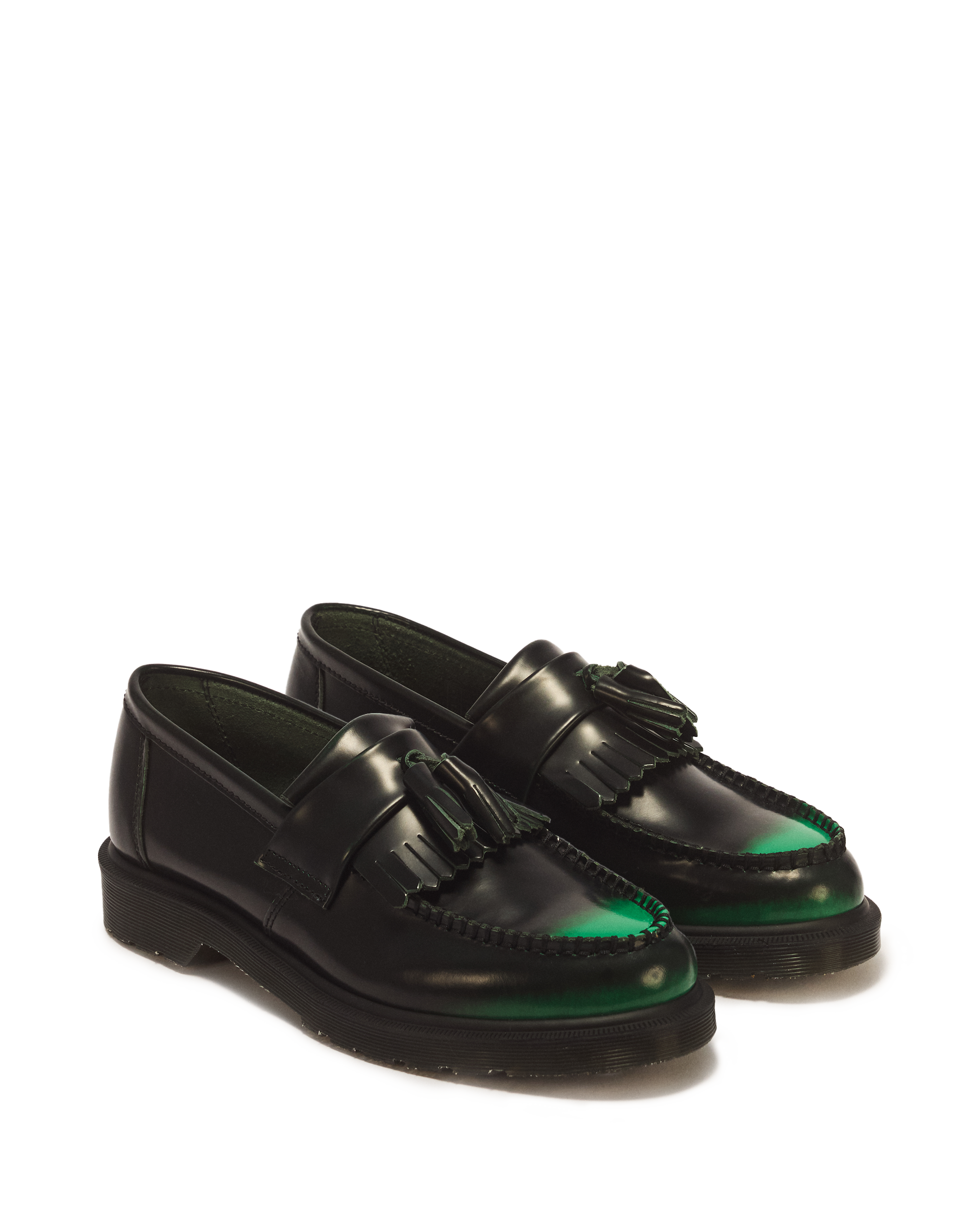 Adrian Tassel Arcadia Rub Off Leather Loafers