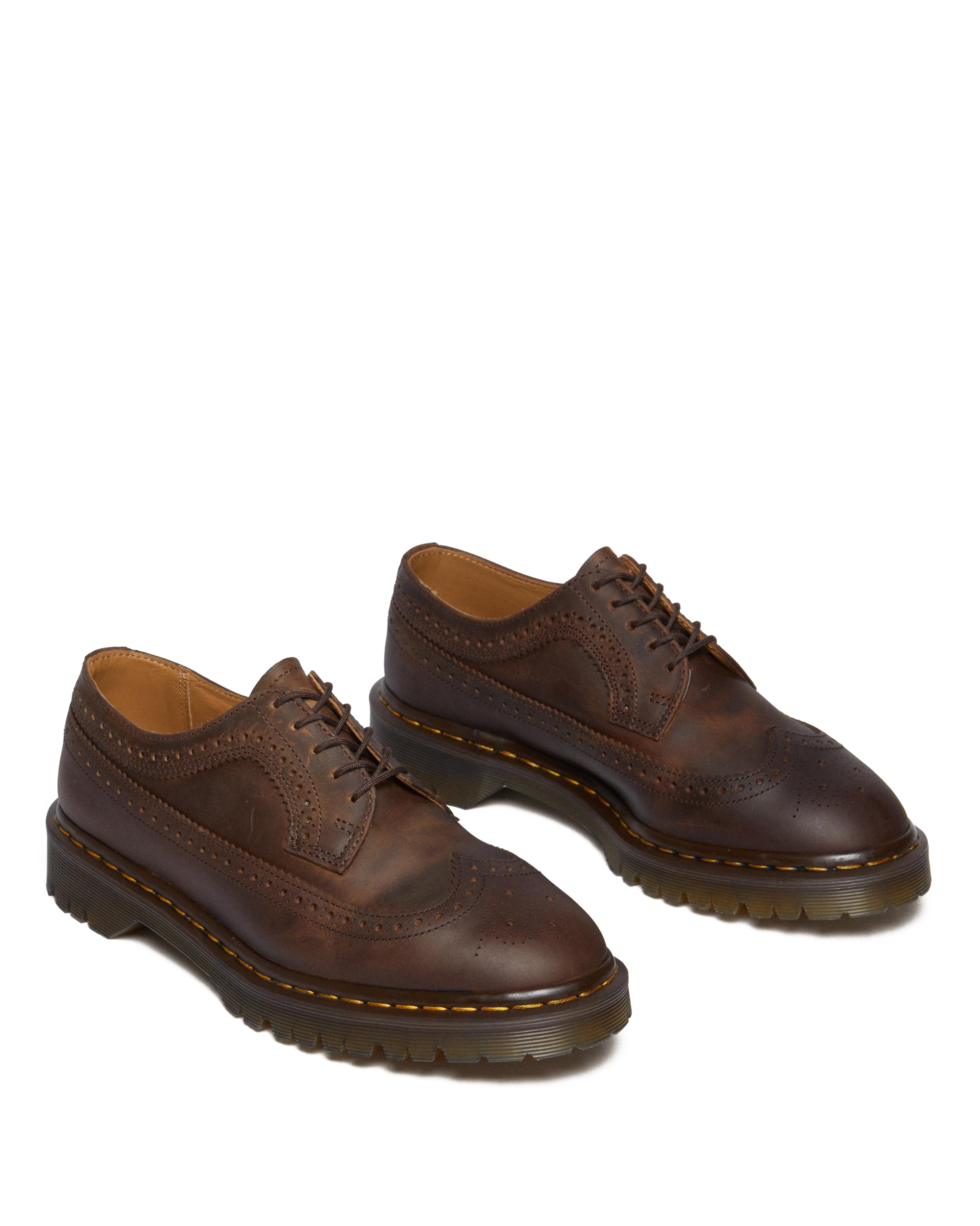 3989 Brogue Crazy Horse Leather Shoes