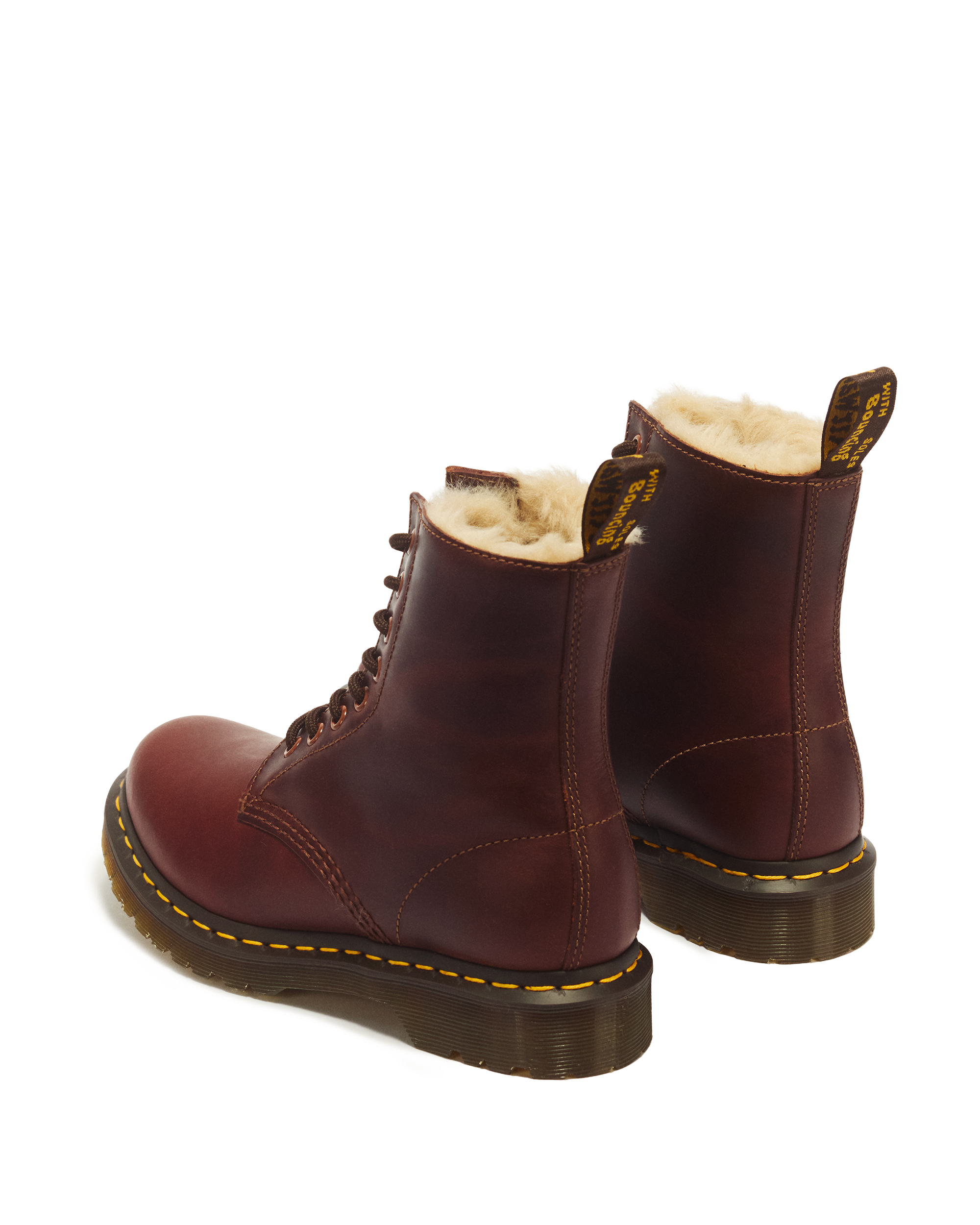 1460 Women's Faux Fur Lined Lace Up Boots