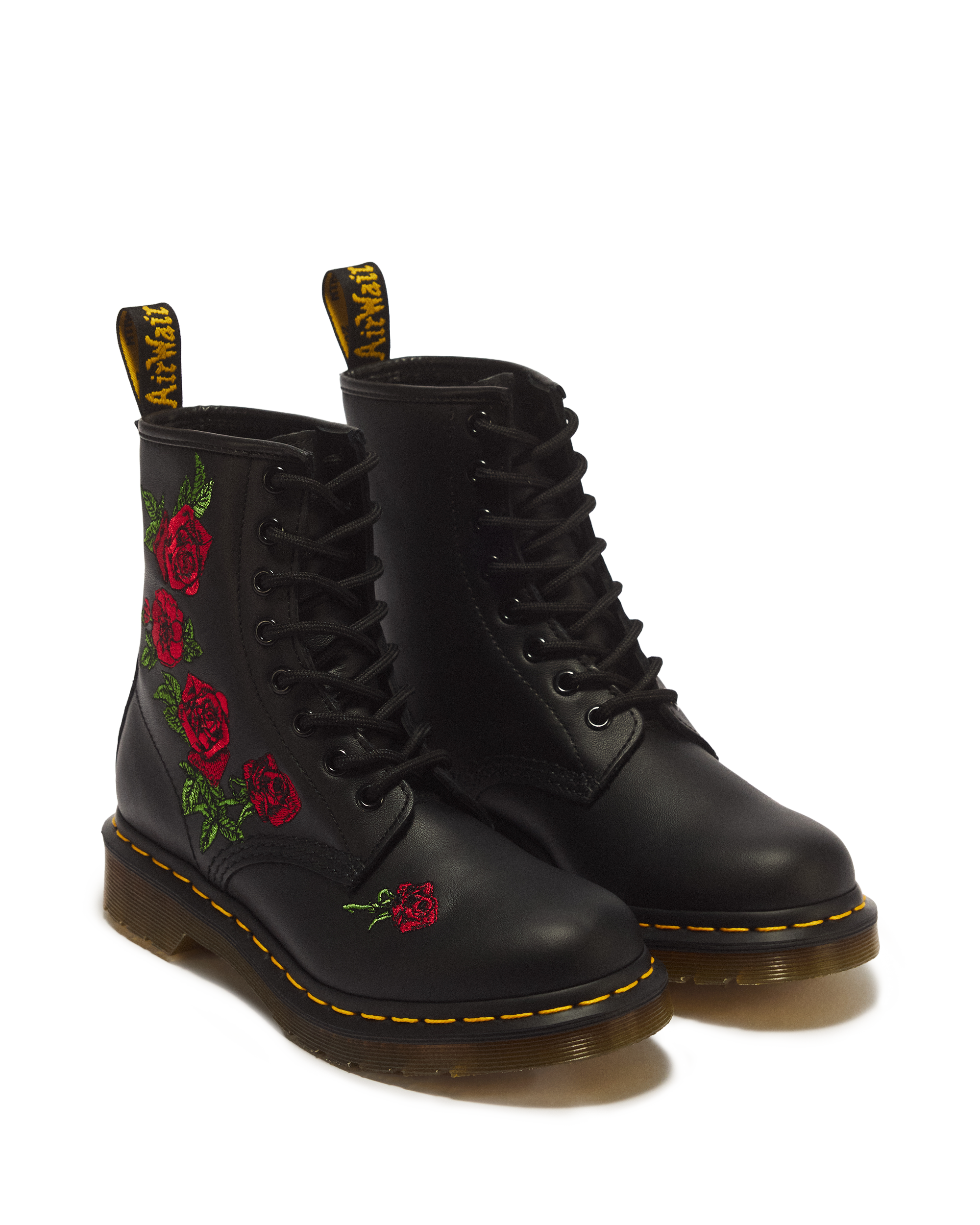 1460 Vonda Floral Leather Lace Up Boots