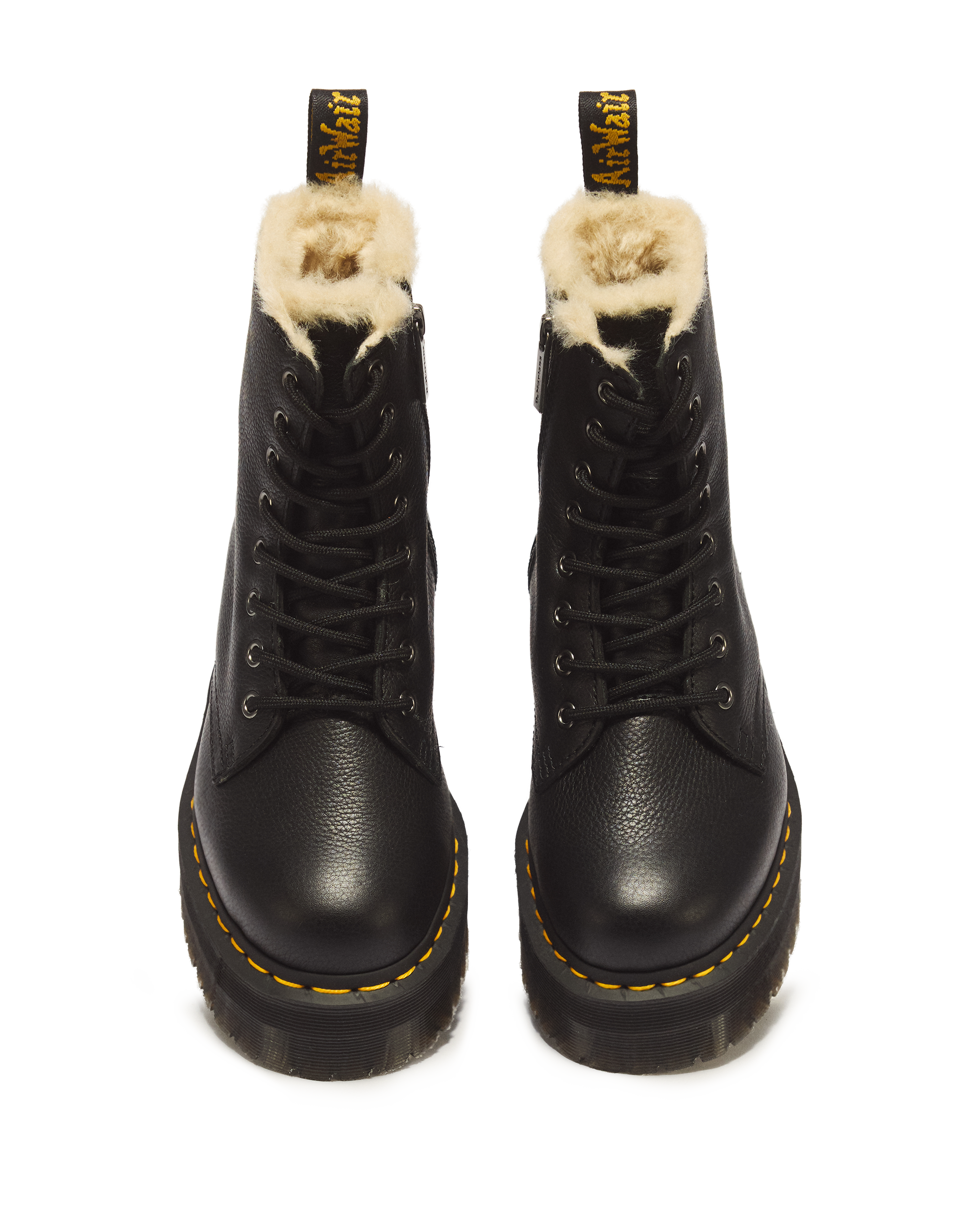 Jadon Boot Leather Faux Fur Lined Platforms