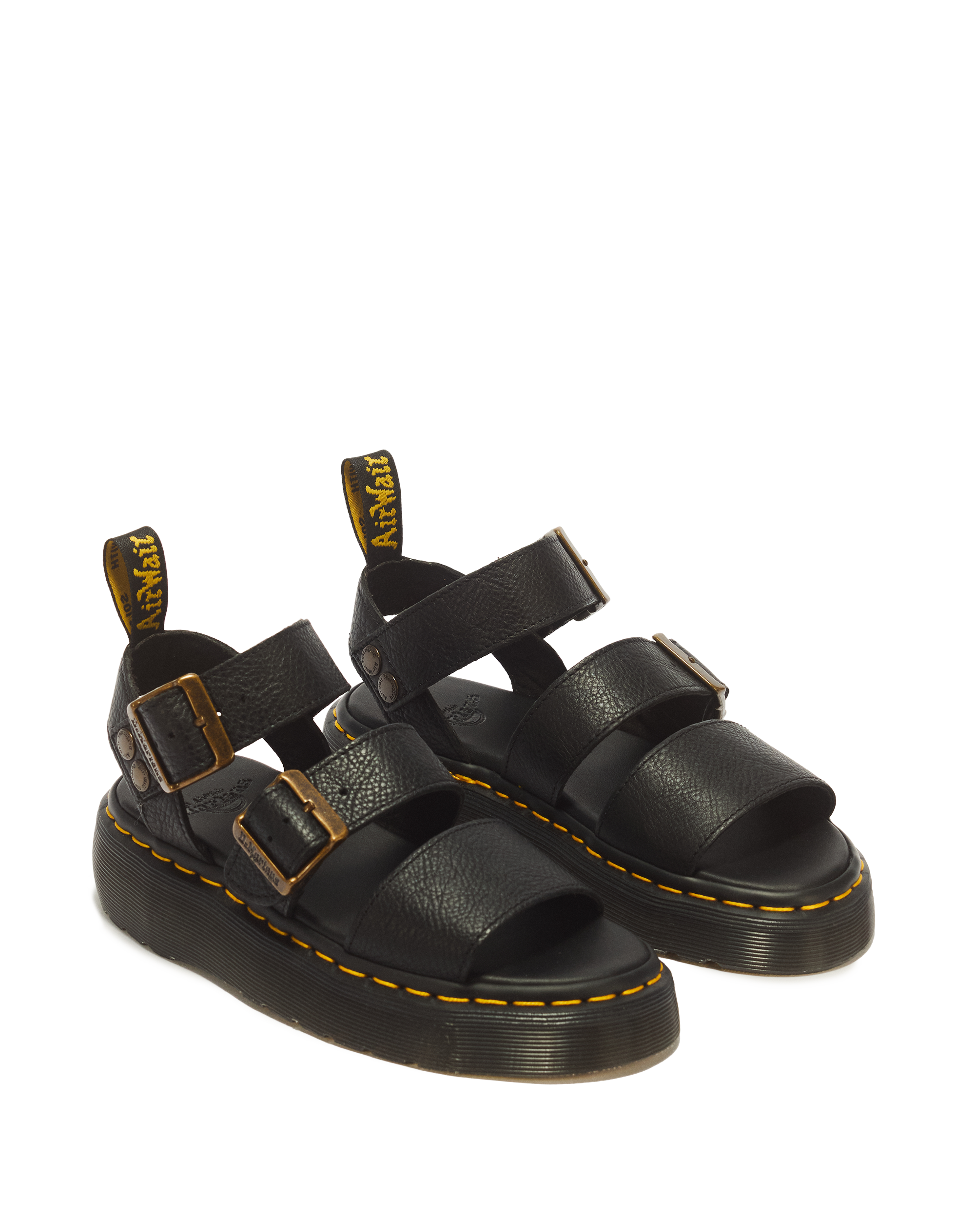 Gryphon Pisa Leather Platform Sandals
