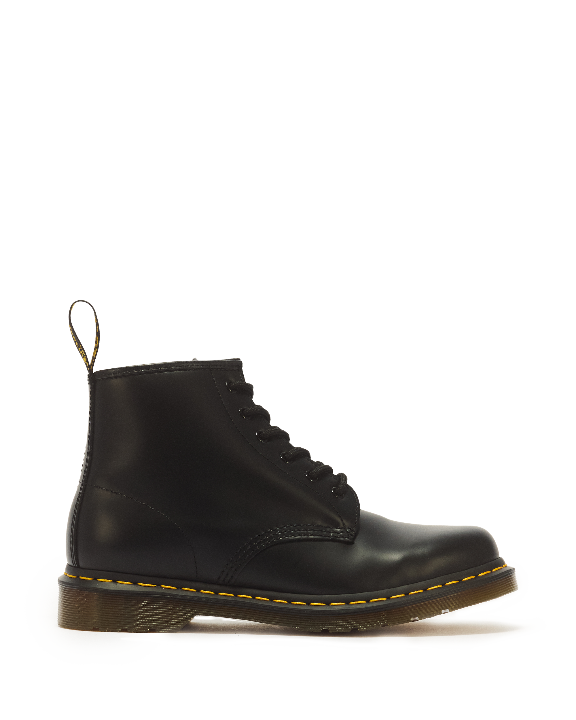 101 Yellow Stitch Smooth Leather Ankle Boots