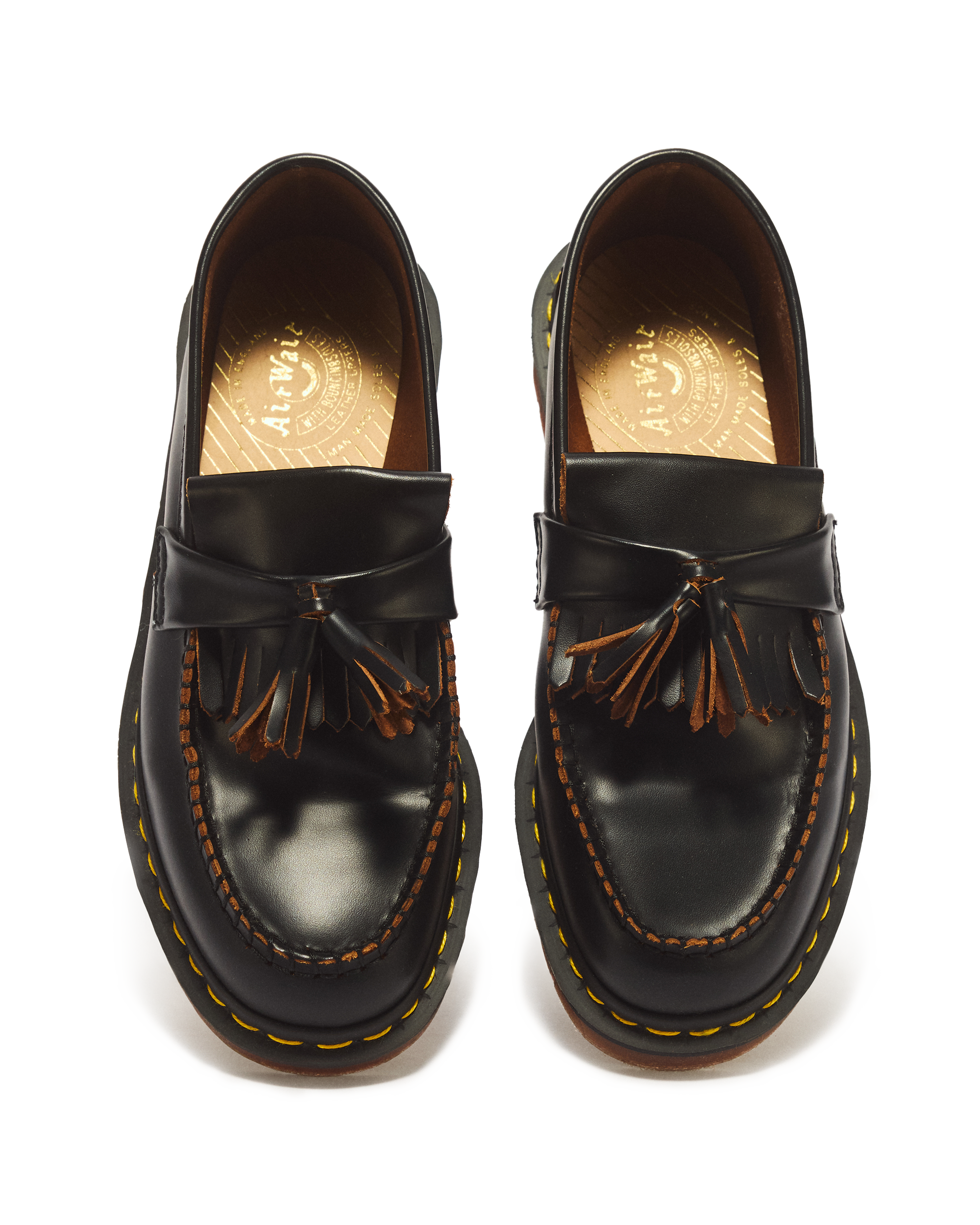 Adrian Made in England Quilon Leather Tassel Loafers