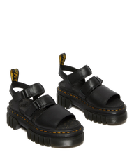 Ricki Nappa Lux Leather 3-Strap Platform Sandals