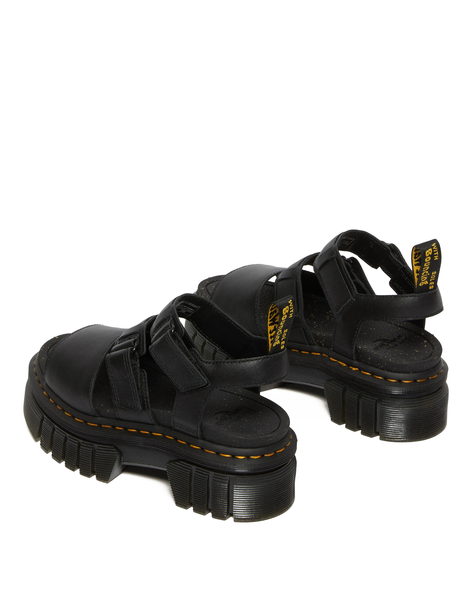 Ricki Nappa Lux Leather 3-Strap Platform Sandals