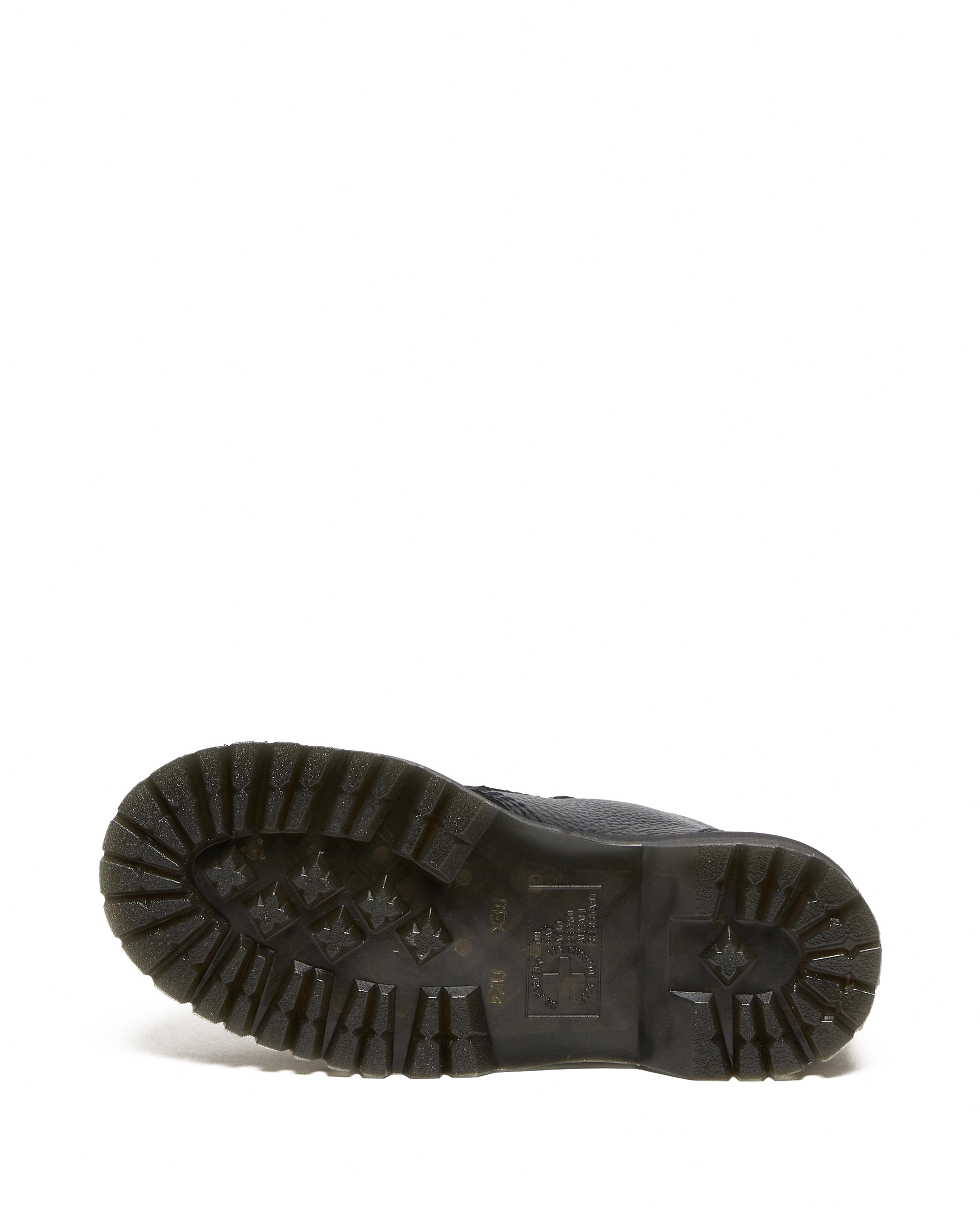 Devon Flower Buckle Leather Platform Boots