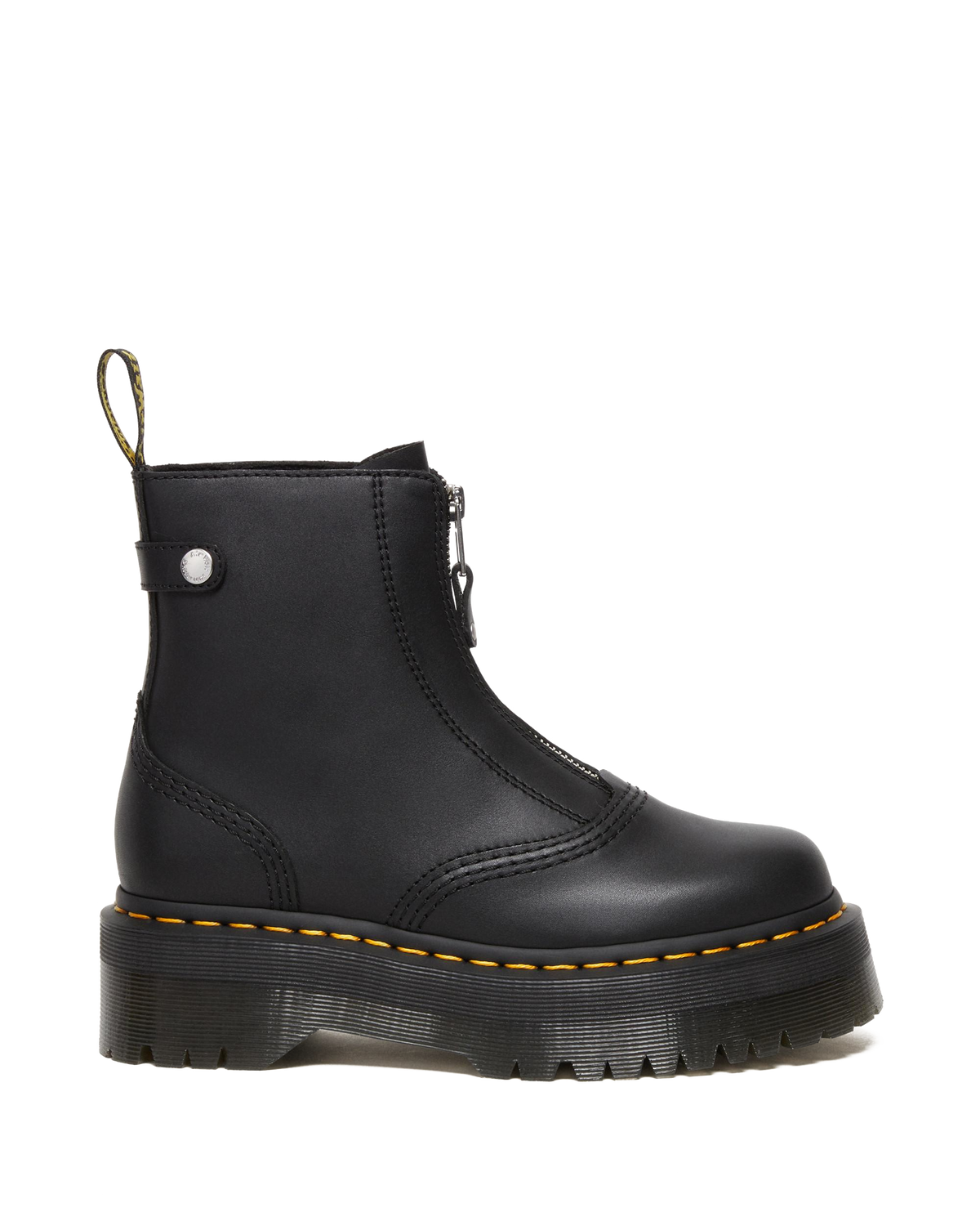 Jetta Zipped Sendal Leather Platform Boots