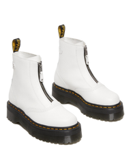 Jetta Zipped Sendal Leather Platform Boots