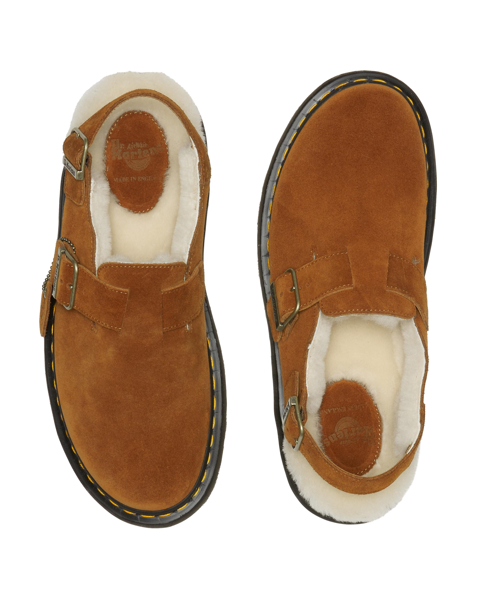 Jorge Made in England Shearling Slingback Mules