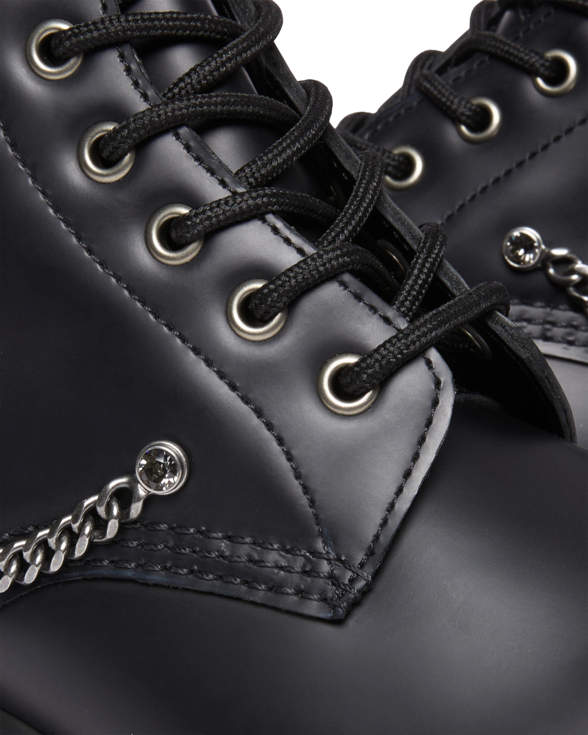 1460 Swarovski Leather Lace Up Boots