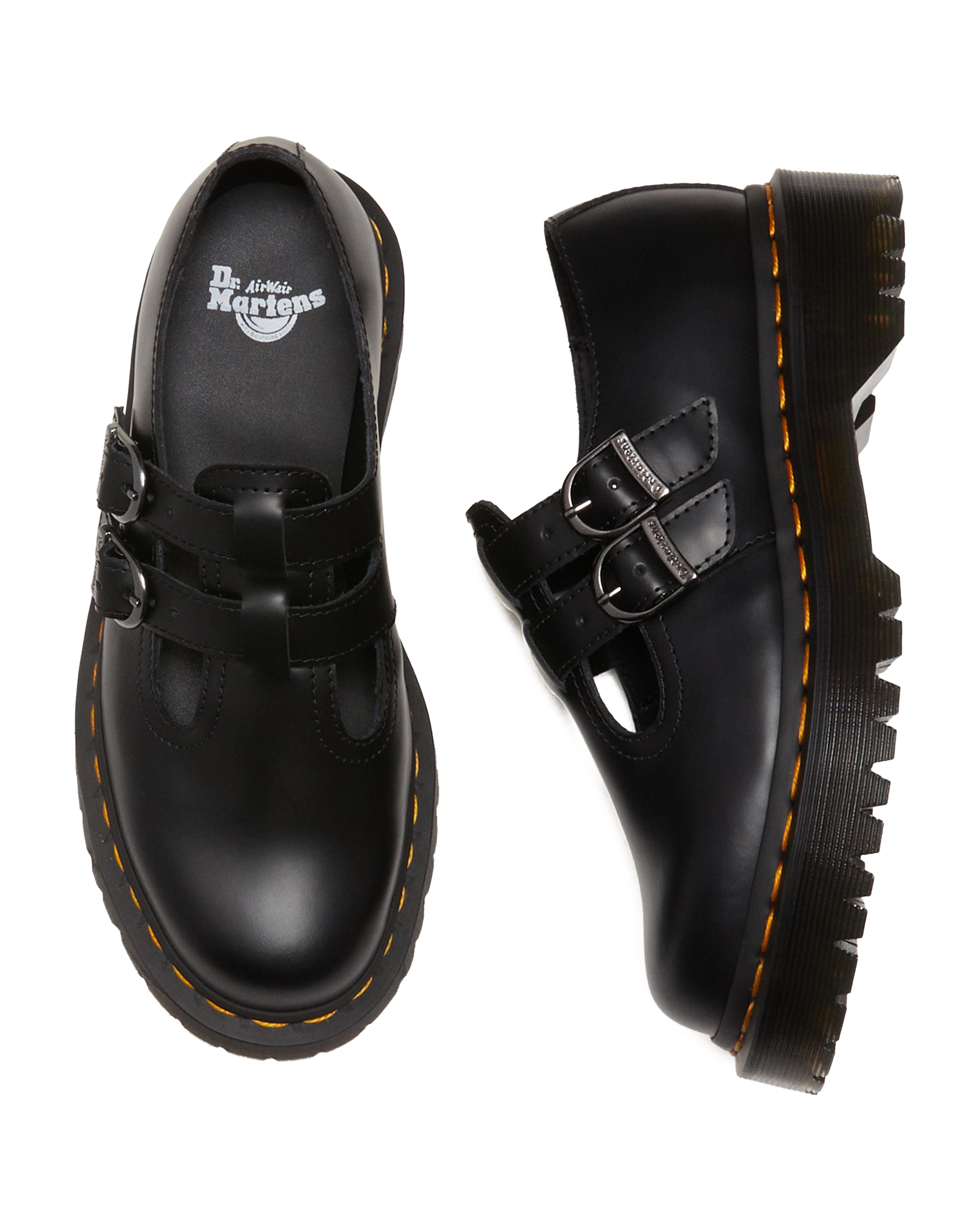 8065 II Bex Smooth Leather Platform Mary Jane Shoes