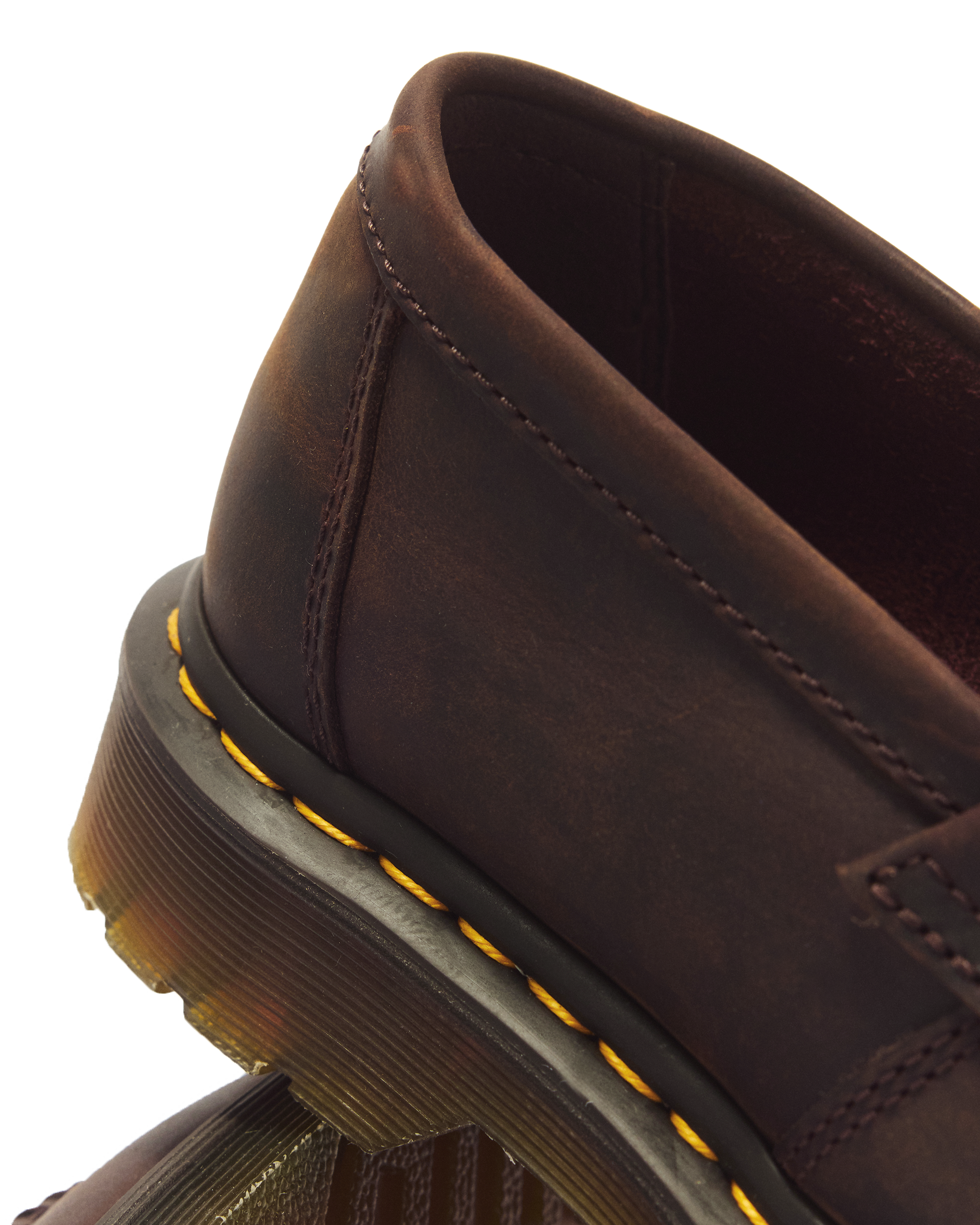 Adrian Crazy Horse Leather Tassel Loafers