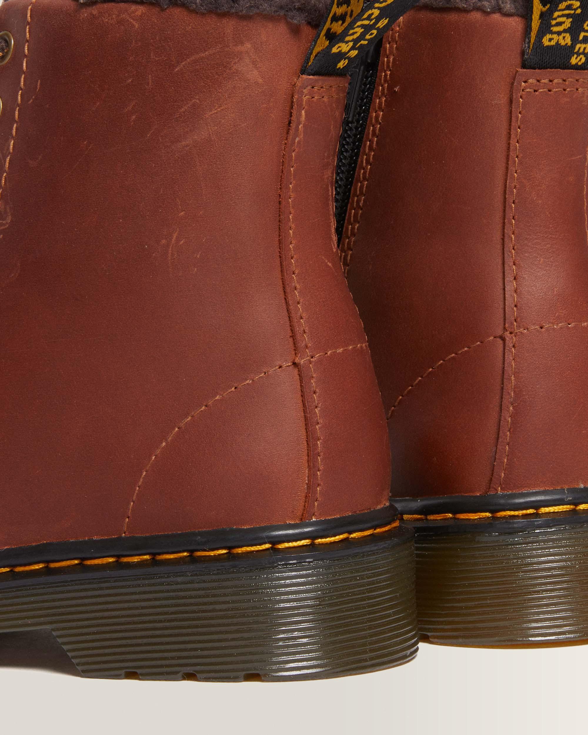 1460 Serena Junior 8 Eye Republic WP Leather Lace Up Boots