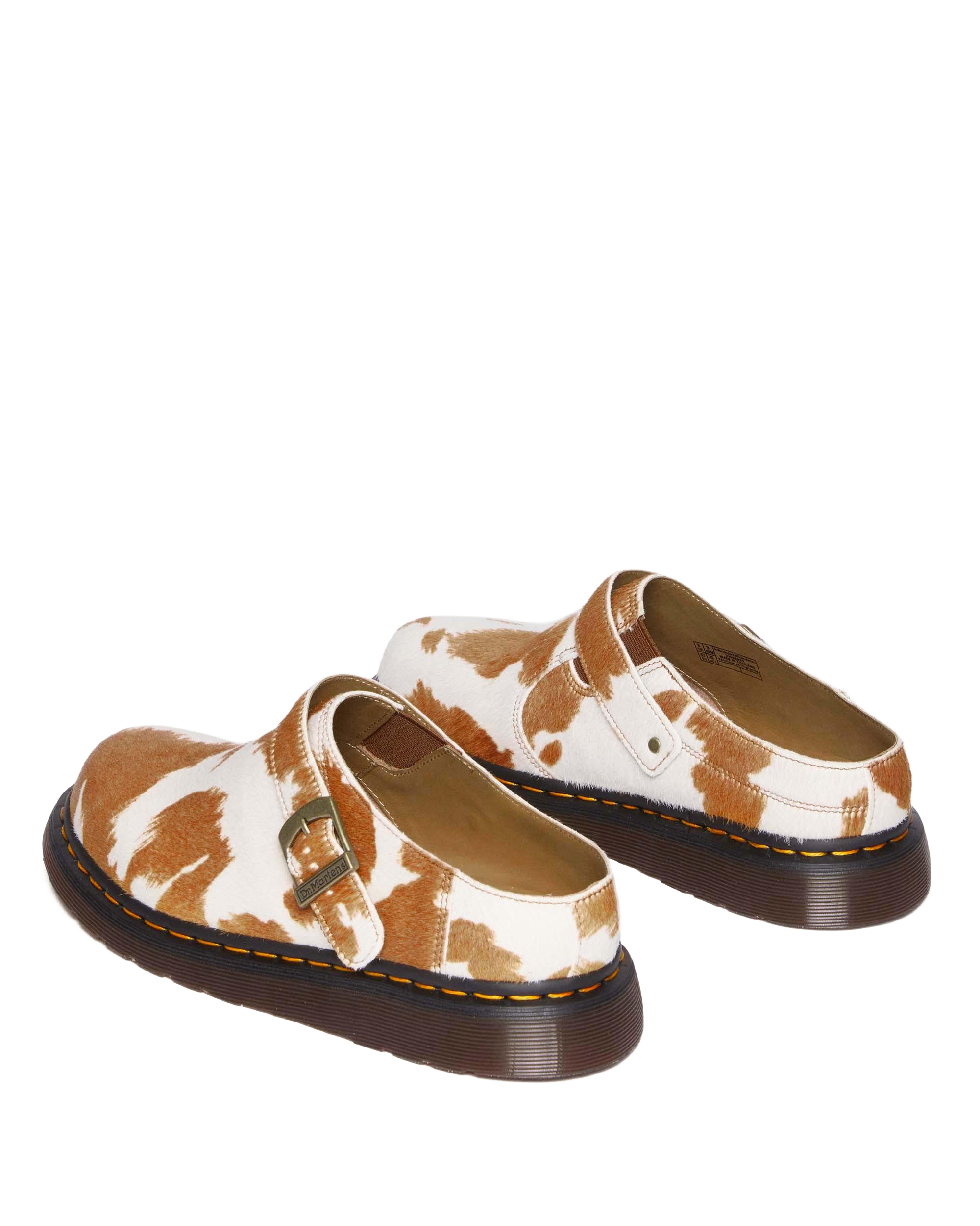 Isham Hair-On Cow Print Slingback Mules