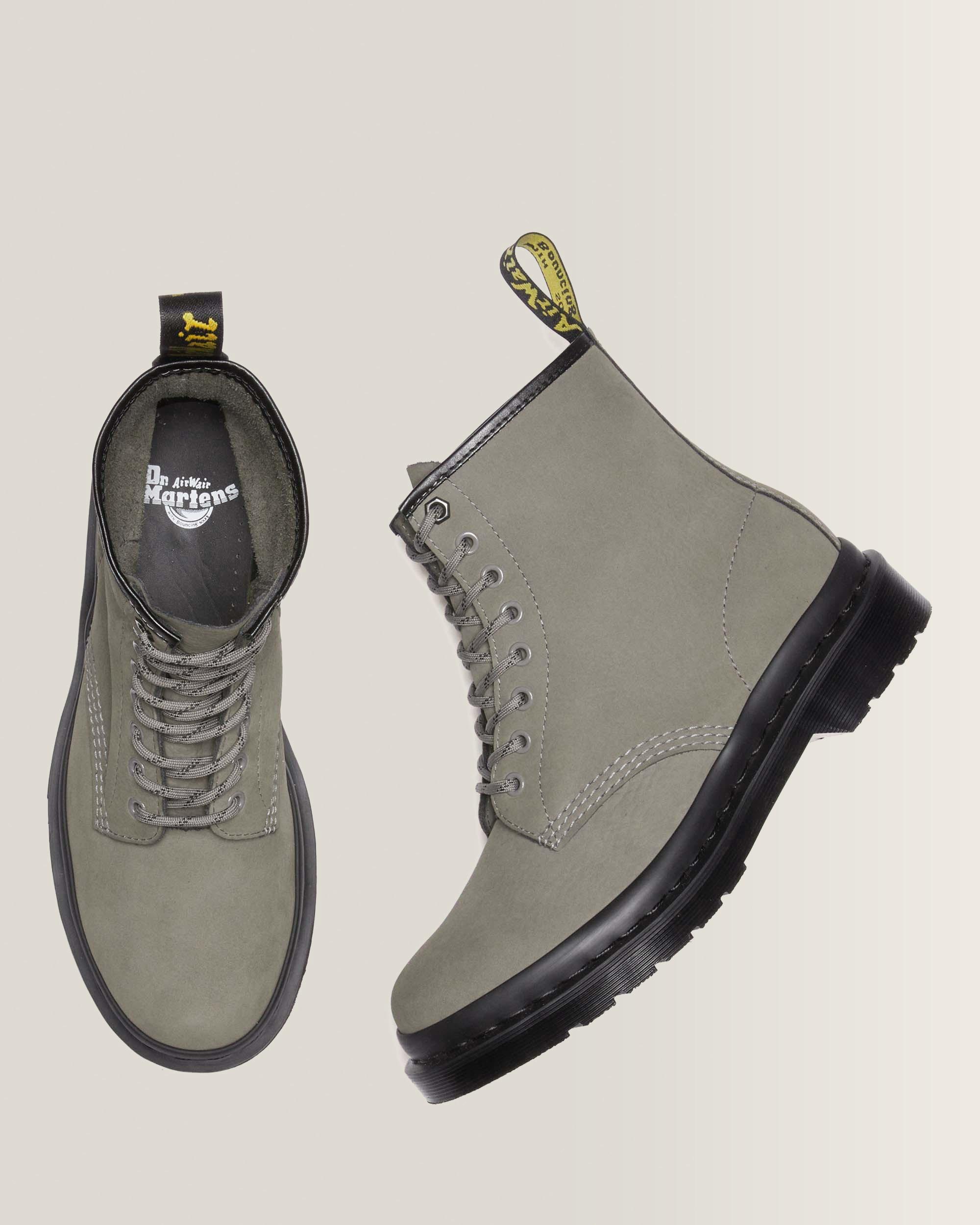 1460 Milled Nubuck Leather Lace Up Boots