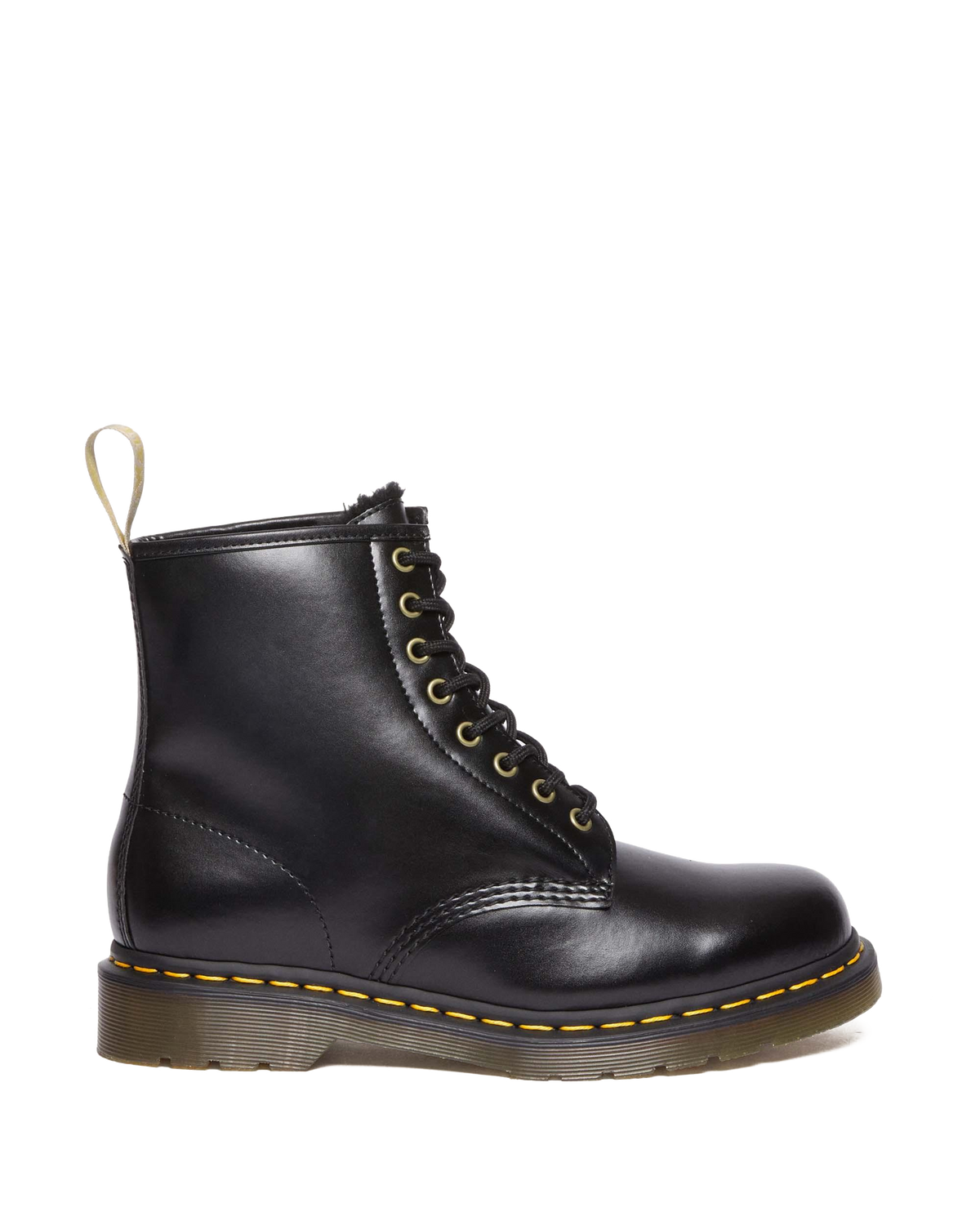 Vegan 1460 Faux Fur Lined Lace Up Boots