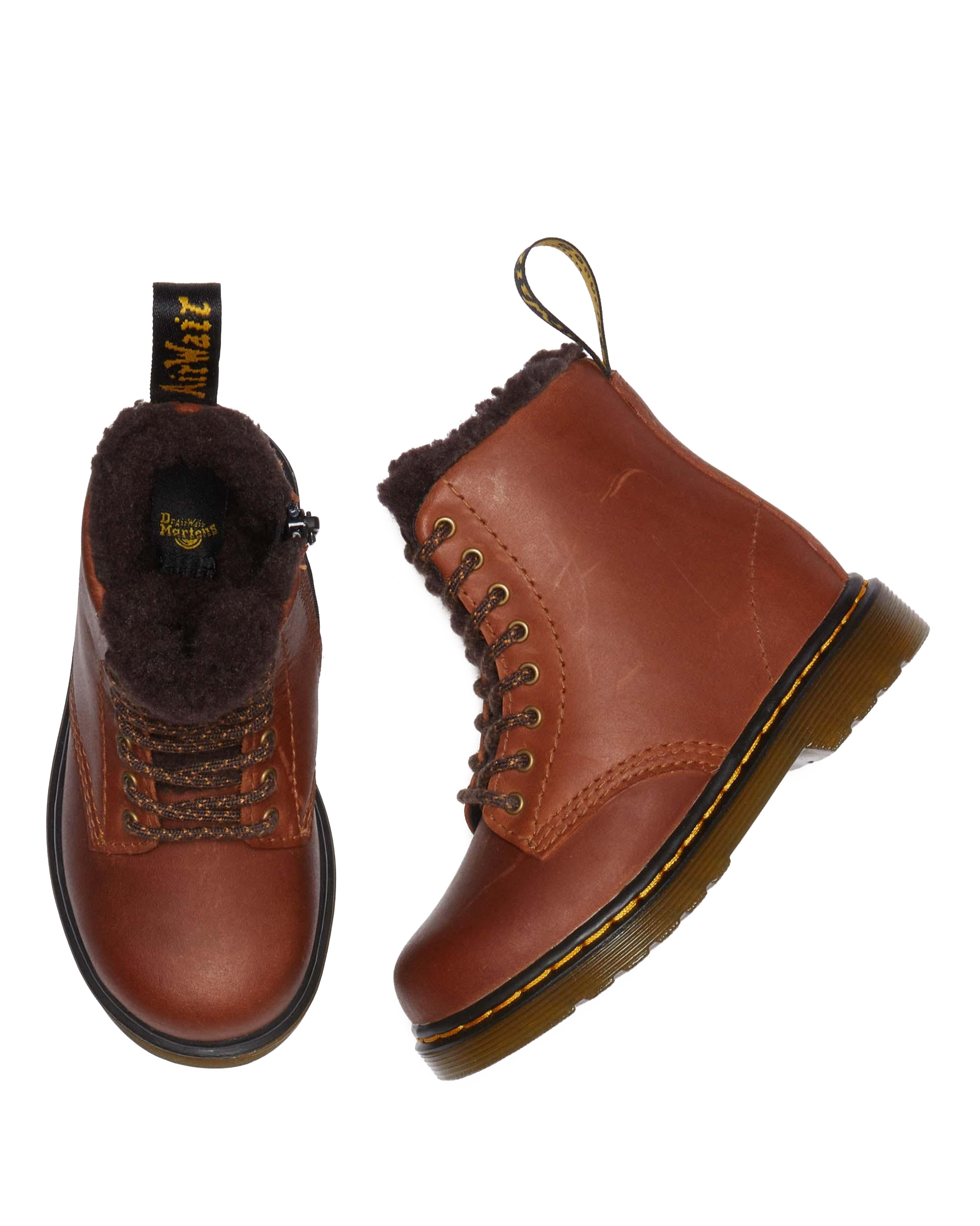 1460 Serena Toddler 8 Eye Republic WP Leather Lace Up Boots