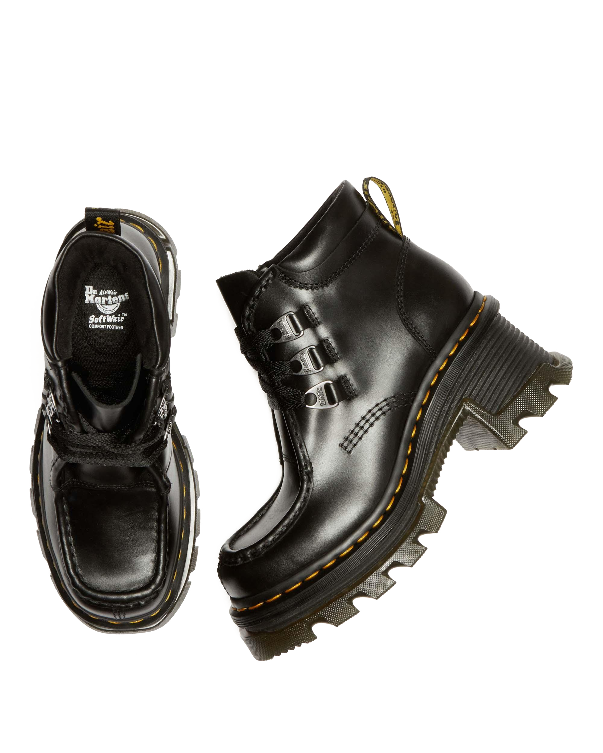 Corran 3-Eye Atlas Leather Heeled Boots