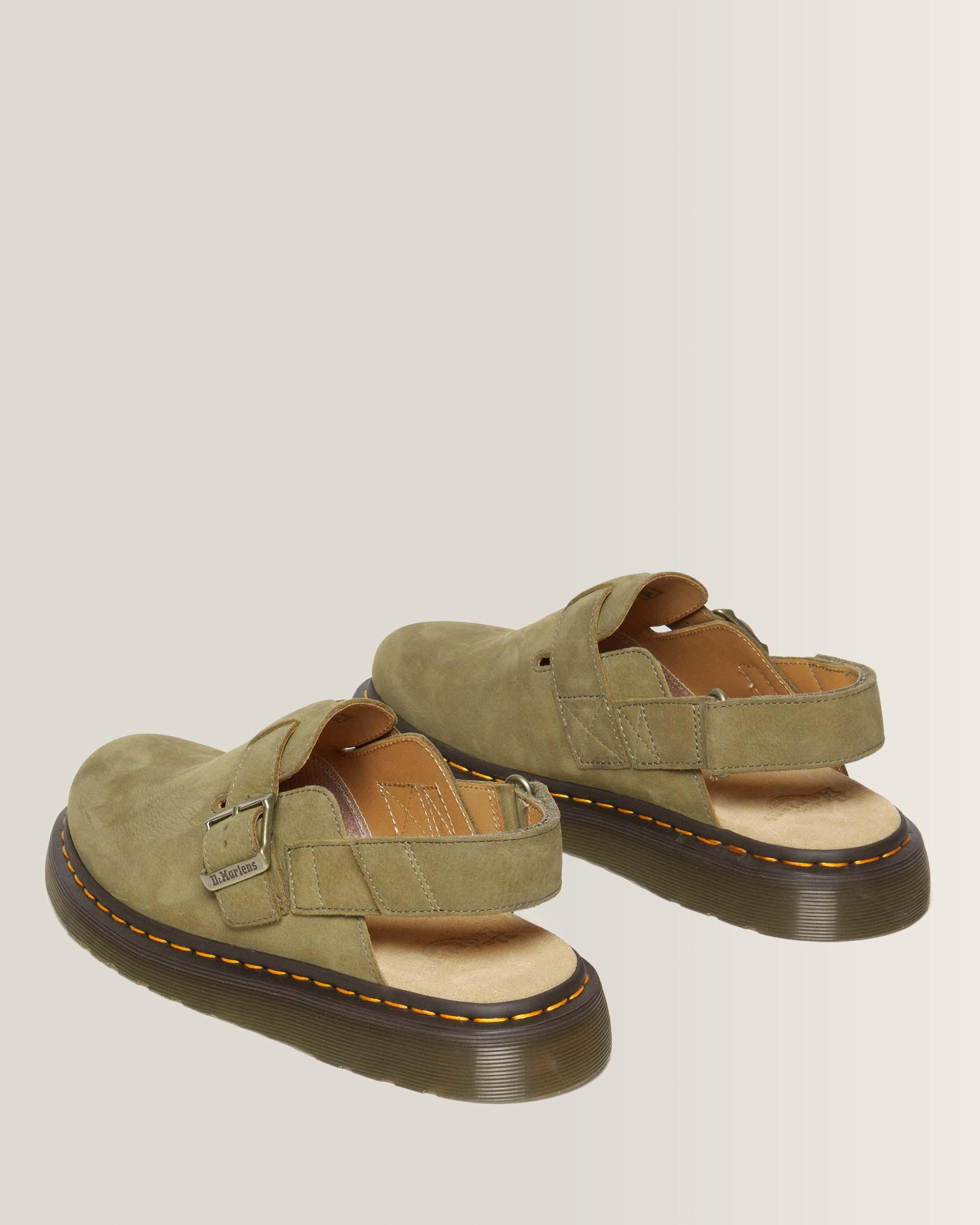 Jorge II Tumbled Nubuck Leather Slingback Mules