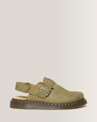 Jorge II Tumbled Nubuck Leather Slingback Mules