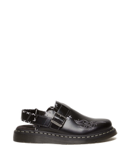 Jorge II Gothic Americana Leather Slingback Mules