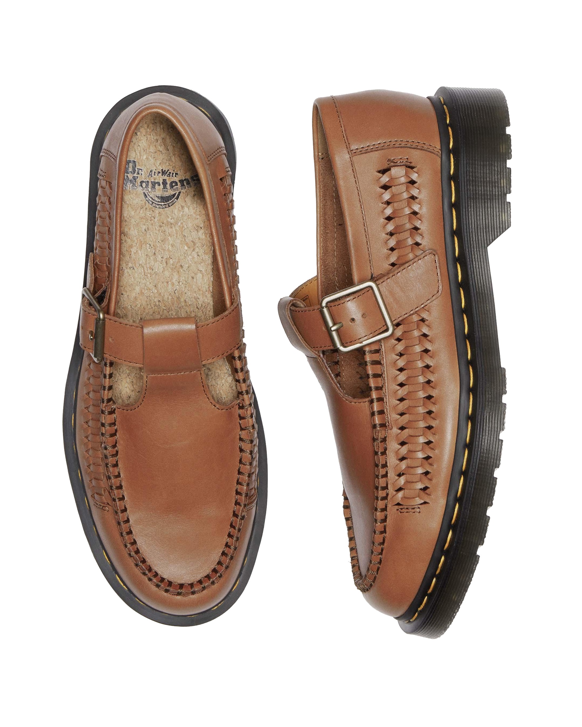 Adrian T-Bar Leather Mary Jane Shoes