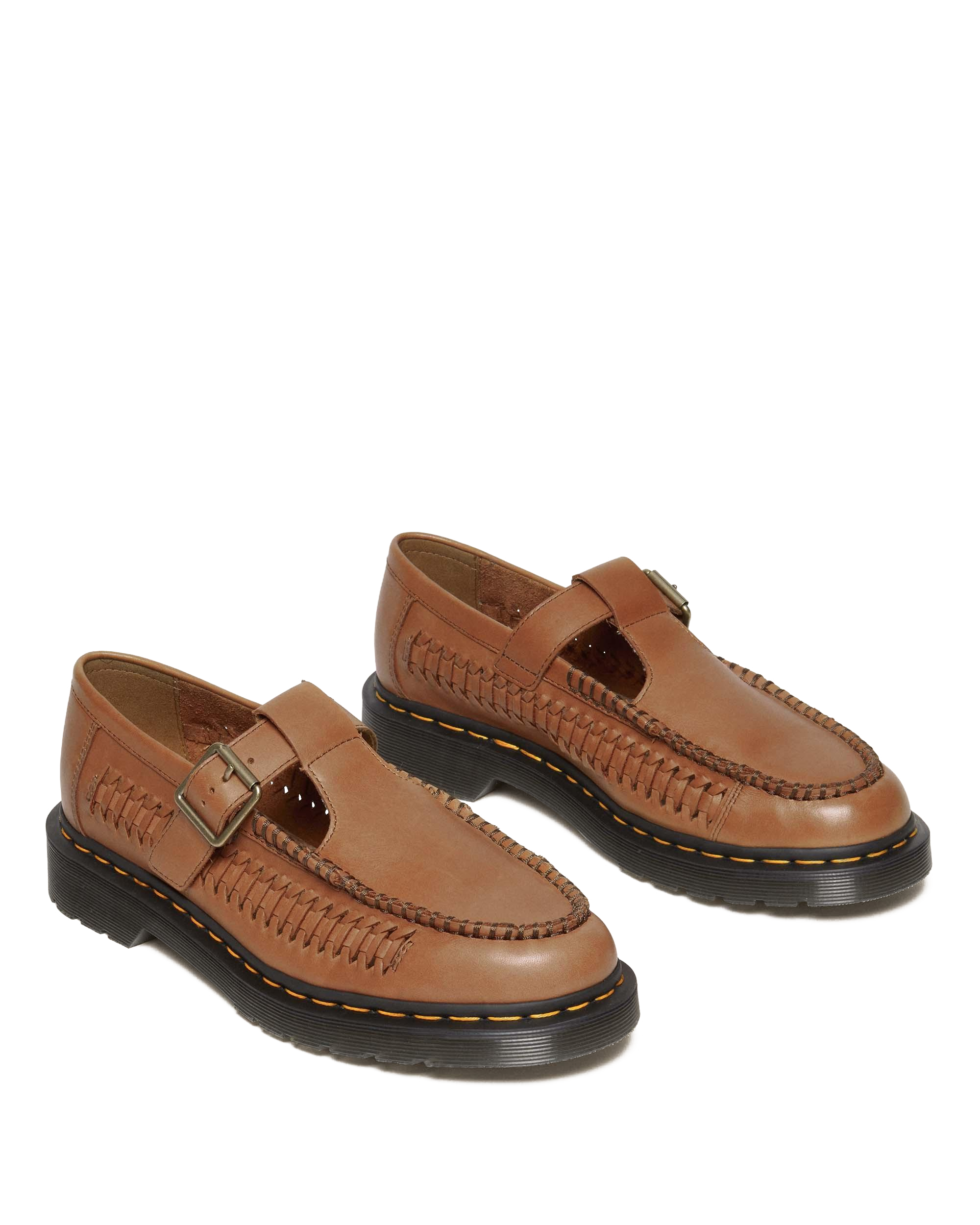 Adrian T-Bar Leather Mary Jane Shoes