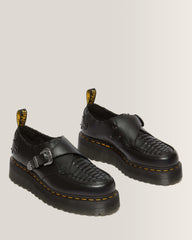 Ramsey Woven Smooth Leather Platform Creepers