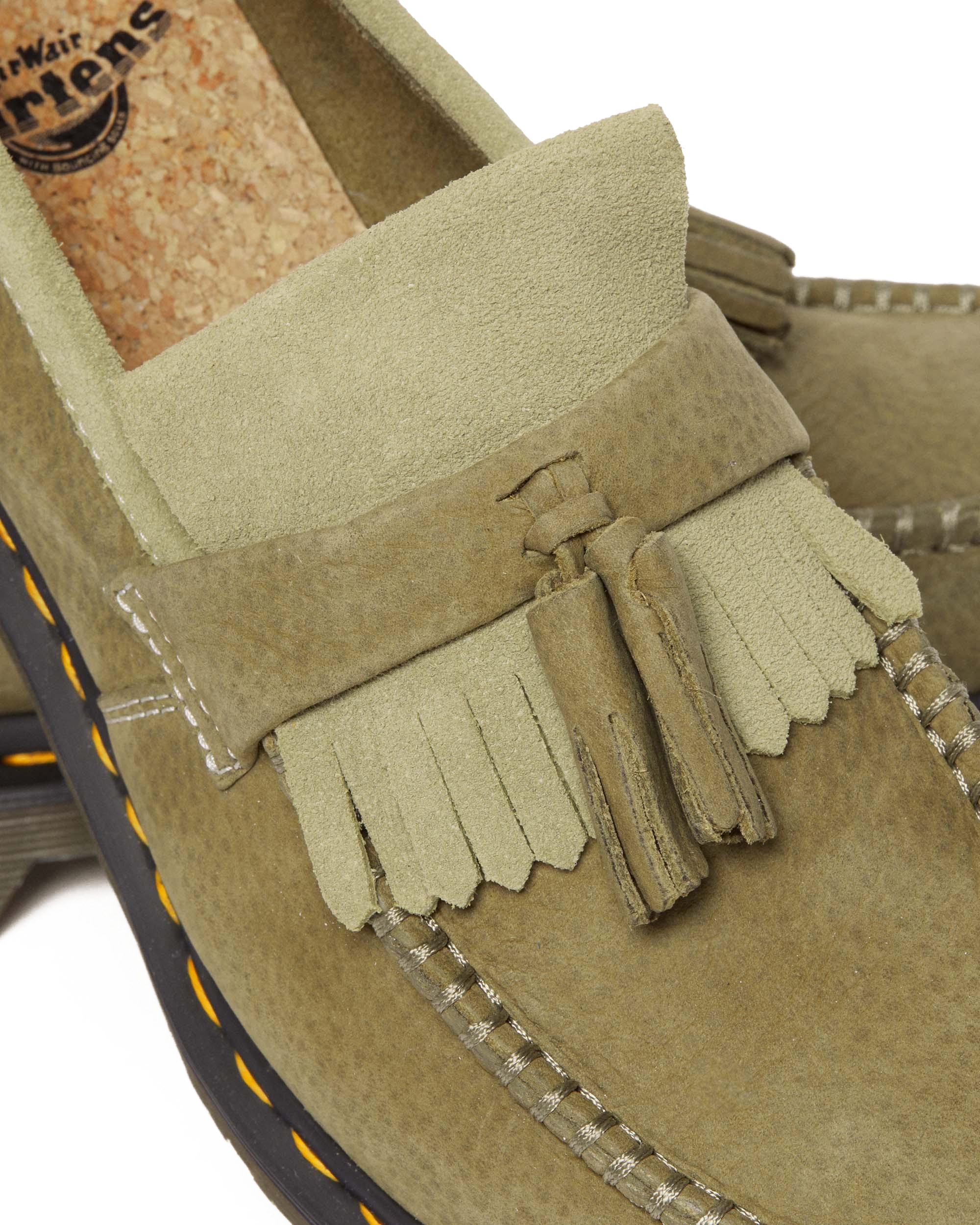 Adrian Tumbled Nubuck Leather Tassel Loafers