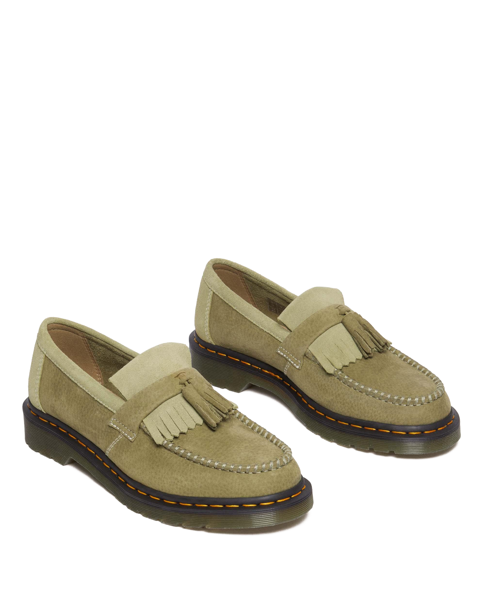 Adrian Tumbled Nubuck Leather Tassel Loafers